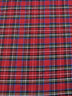 Tartan Plaid Uniform Apparel Flannel Fabric / Red/Multi-Color / Sold By The Yard