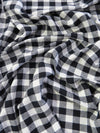 Tartan Plaid Uniform Apparel Flannel Fabric / Buffalo Black