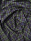 Tartan Plaid Uniform Apparel Flannel Fabric / Green/Purple