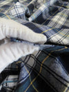 Tartan Plaid Uniform Apparel Flannel Fabric / Orange/Black / Sold By The Yard