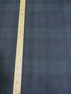 100% Waxed Cotton Tartan Plaid Canvas Fabric - Blackwatch