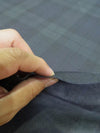 100% Waxed Cotton Tartan Plaid Canvas Fabric - Blackwatch