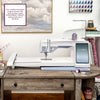 HUSQVARNA® VIKING® Refurbished DESIGNER EPIC™ 2 Sewing & Embroidery Machine in Indigo Ice